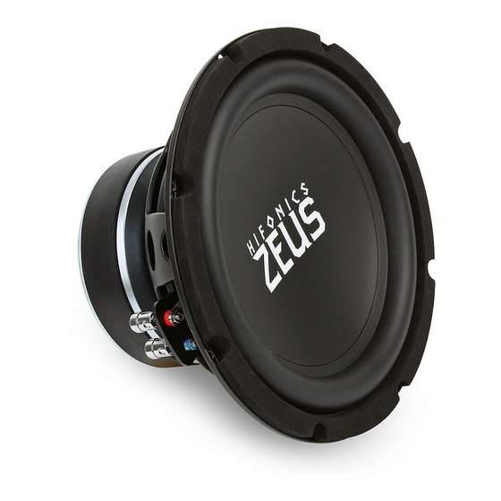 Hifonics ZX10D2 Manual