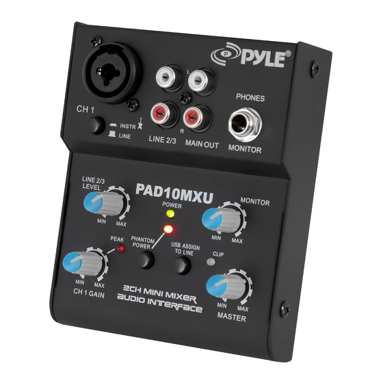 Pyle PAD10MXU User Manual