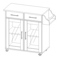 modway Cuisine EEI-6276-WHI-NAT Assembly Instructions Manual