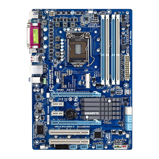 Gigabyte GA-Z68P-DS3 User Manual