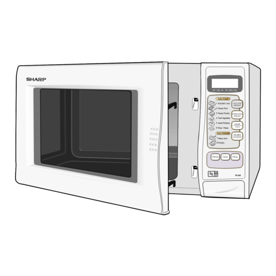 Sharp R-343M Operation Manual With Cookbook