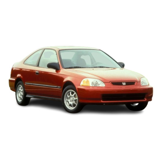 Honda Civic Coupe 1998 Online Reference Owner's Manual