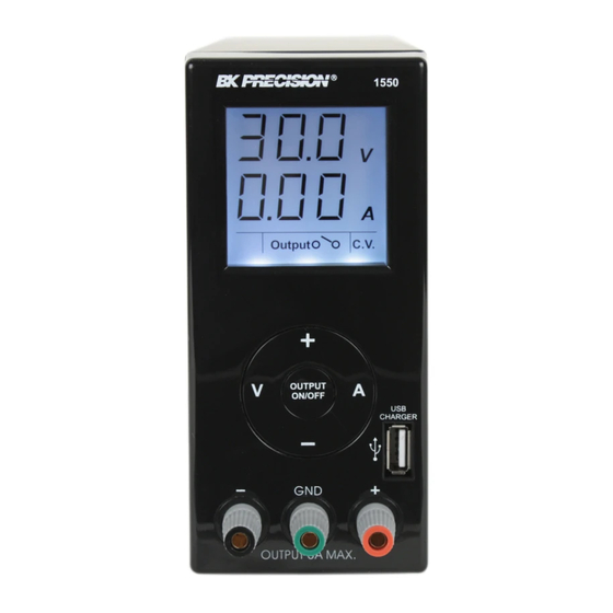 BK Precision 1550 User Manual