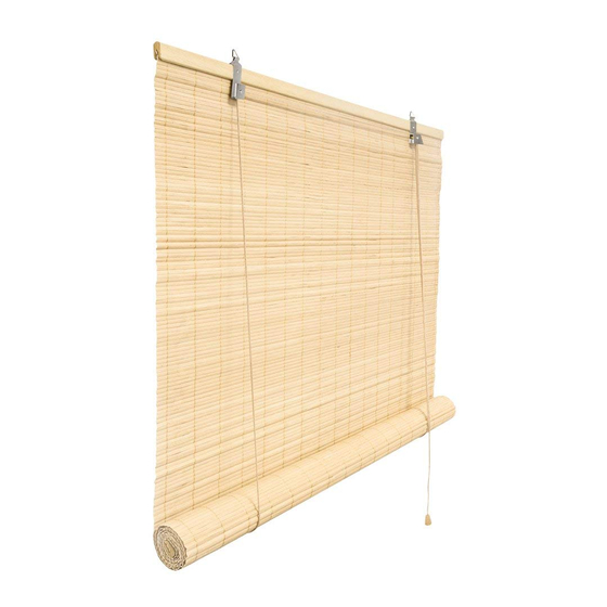 Victoria M Bamboo Roller Blind Installation Instructions