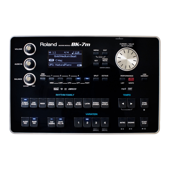Roland BK-7m Manual