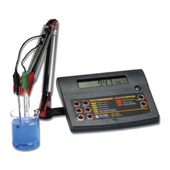 Hanna Instruments HI 250 Instruction Manual