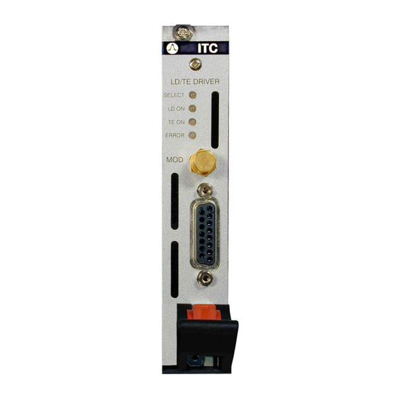 THORLABS TXP Series Operation Manual