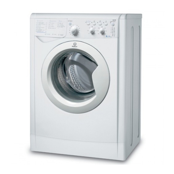 Indesit IWUD 4105 Instructions For Use Manual