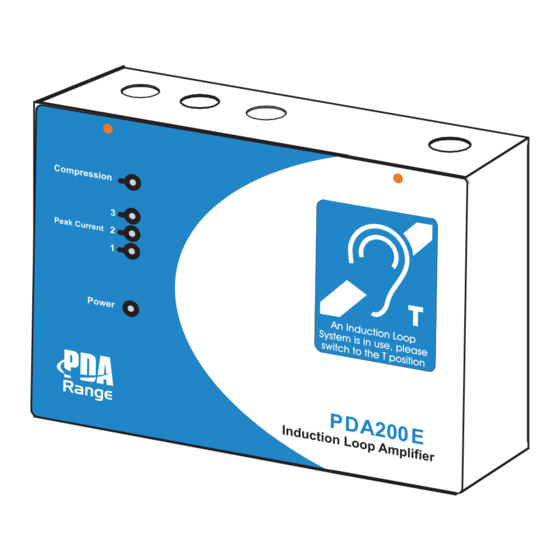 PDA Range PDA200E Installation Manual