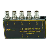 Link Electronics HD SD SDI Distribution Amplifier VDA-55 Specification Sheet