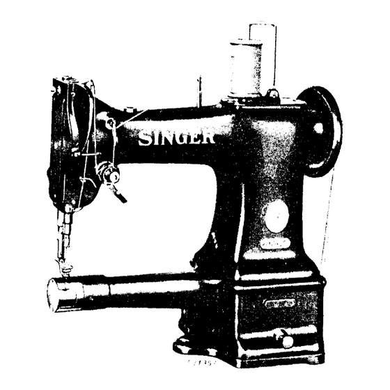 Singer 142W25 Instructions For Using And Adjusting