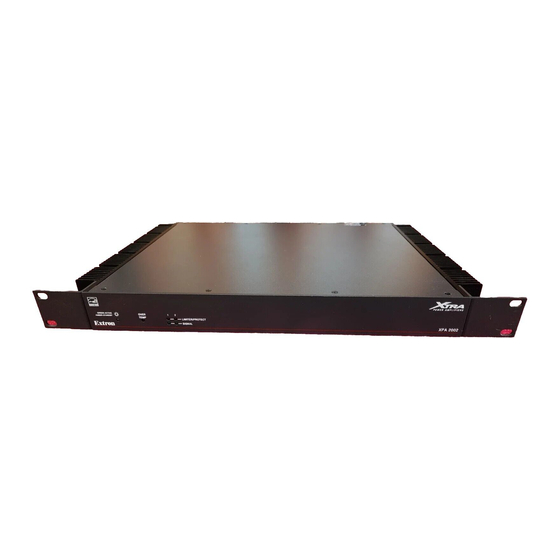 Extron electronics XTRA Full Rack Series User Manual