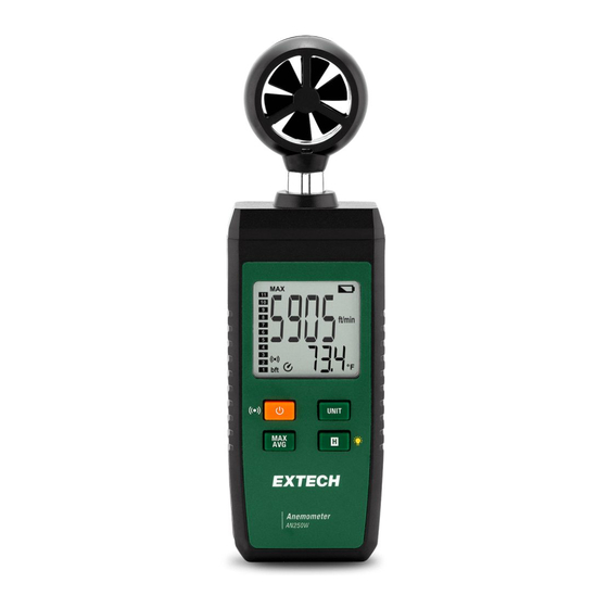 Extech Instruments AN250W Quick Start Manual