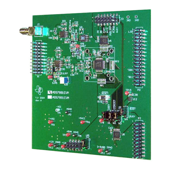 Texas Instruments ADS7881EVM User Manual