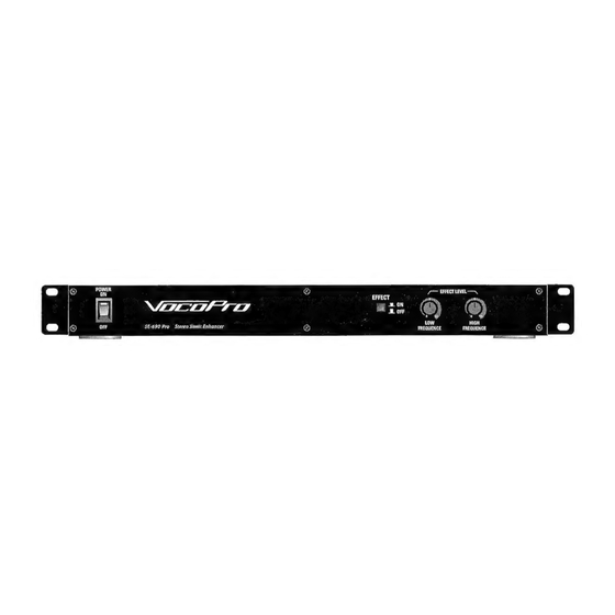 VocoPro SE-690 Pro Owner's Manual