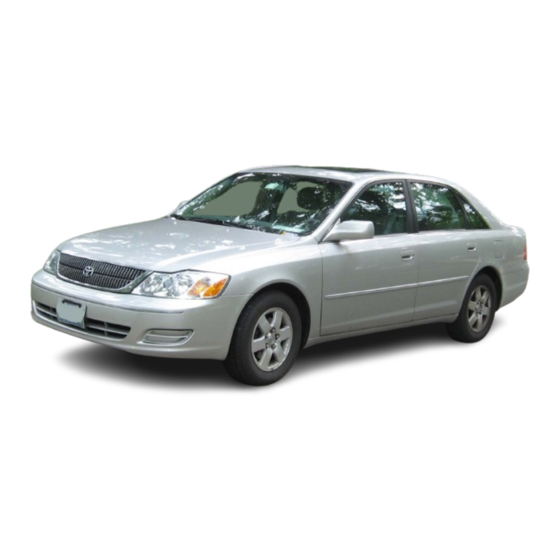 Toyota AVALON 1999 Maintenance And Care