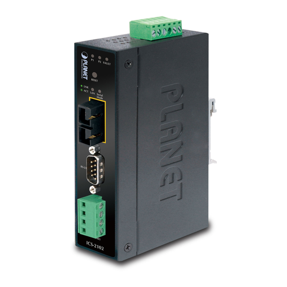 Planet ICS-2100 User Manual
