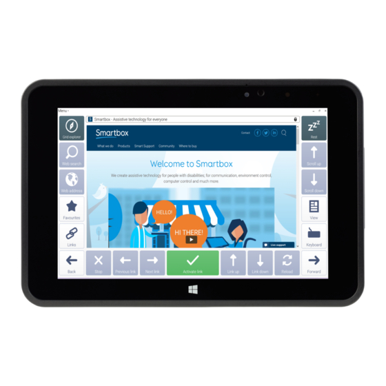 User Manuals: Smartbox Grid Pad Go 8 Speech Tablet
