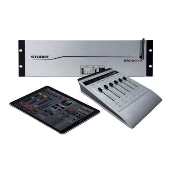 Harman Studer Micro Series Operating Instructions Manual