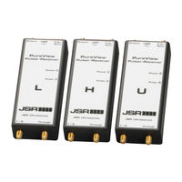 JSR Ultrasonics PureView Series Operator's Manual
