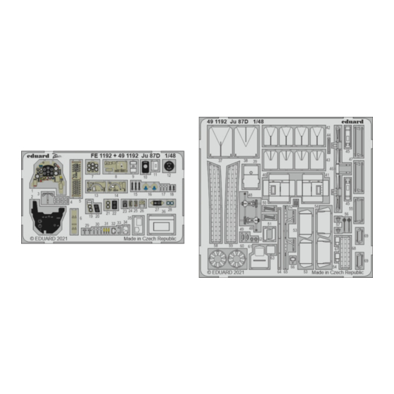 Eduard Ju 87D Quick Start Manual
