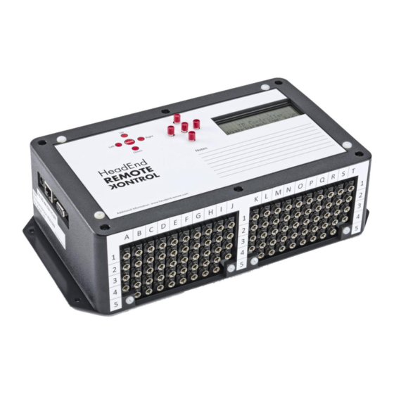Headend Products Remote Kontrol User Manual