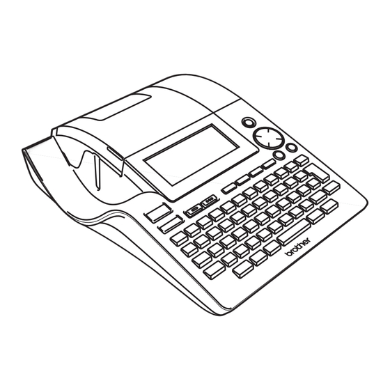 Brother PT2700 - P-Touch B/W Thermal Transfer Printer User Manual