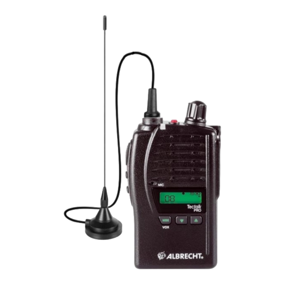 Albrecht PMR 446 User Manual