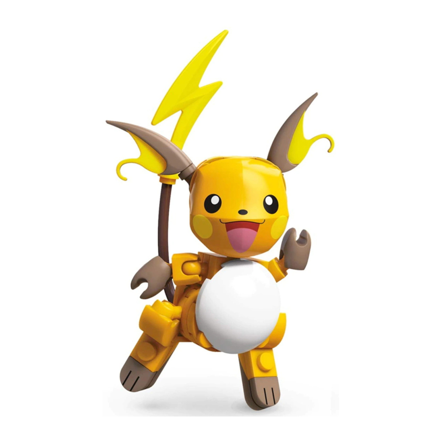 Mega Construx WONDER BUILDERS POKEMON Raichu Manual