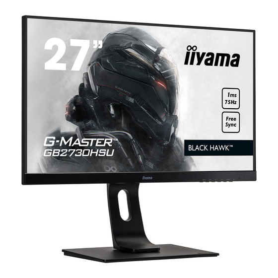 Iiyama G-Master GB2730HSU Black Hawk User Manual