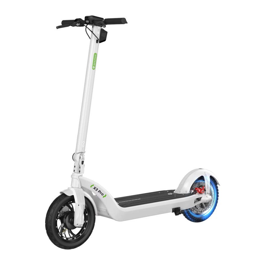 iSinwheel X3, X3 Pro - Electric Scooter Manual