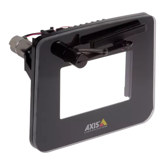 Axis Q86 Front Kit A Installation Manual