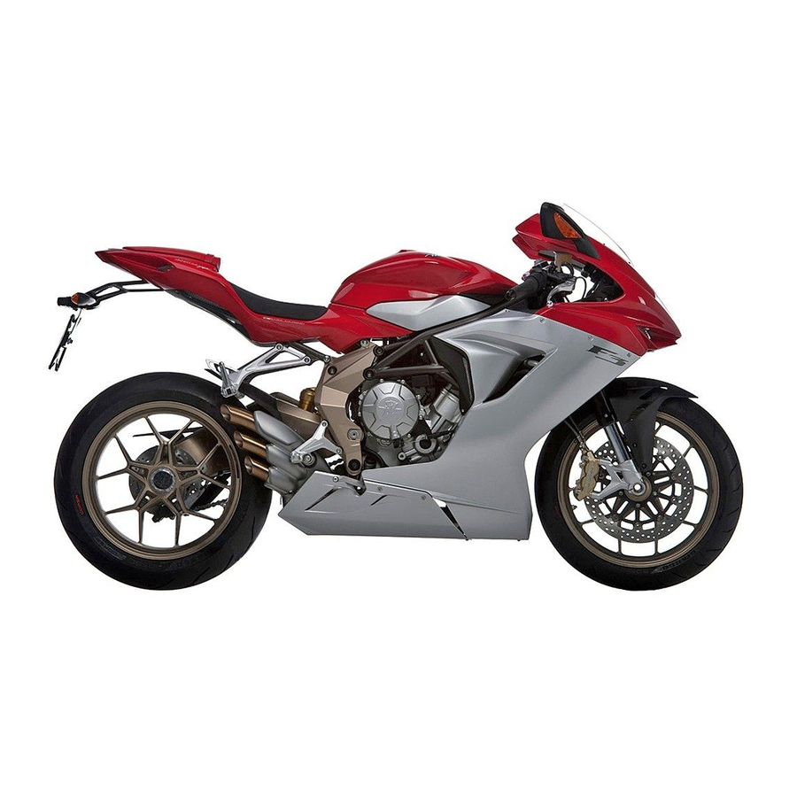 MV Agusta F3 675 User Manual