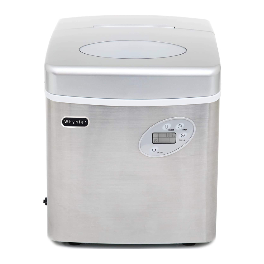 Whynter IMC-490SS - Ice Maker Manual
