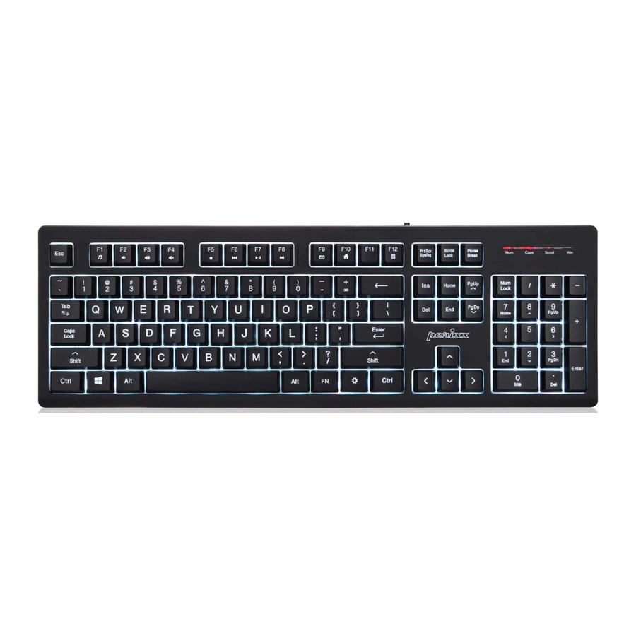 perixx PERIBOARD-329 - Keyboard Manual