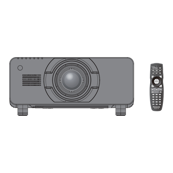 Panasonic PT-DS20KU Operating Instructions Manual