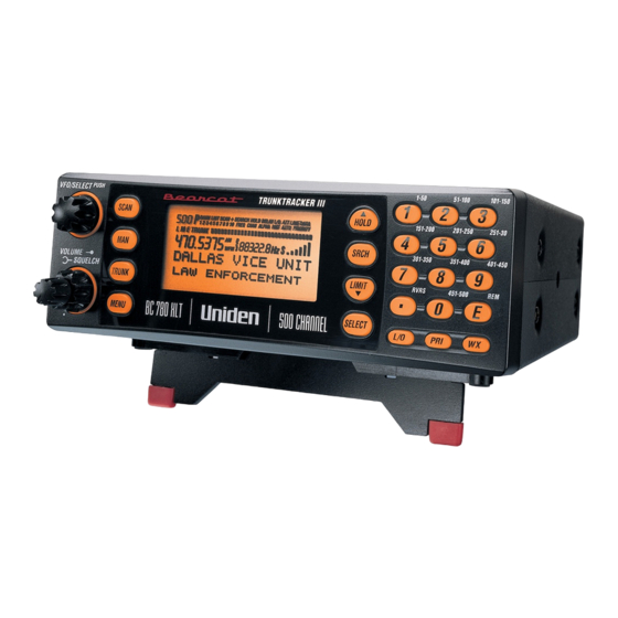 Uniden TRUNK TRACKER III Operating Manual
