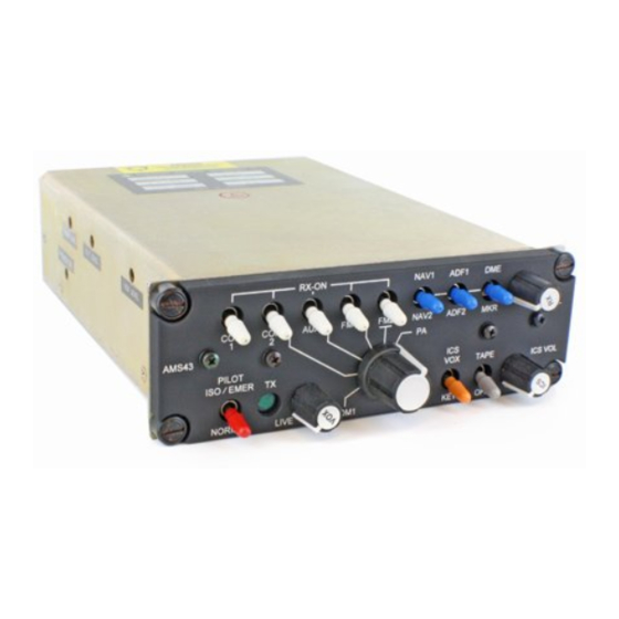 Northern Airborne Technology AMS43 Installation And Operation Manual