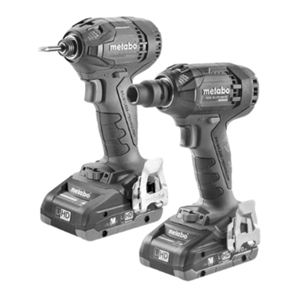 Metabo SSD 18 LTX 200 BL Operating Instructions Manual