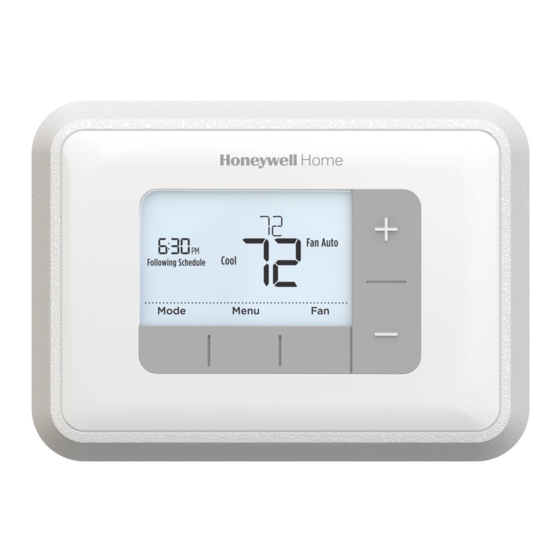 resideo Honeywell Home RTH6360D1017 Quick Installation Manual