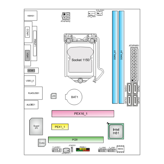 Biostar H81MGP2 Manuals