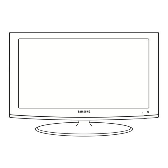 Samsung LA32B450 - LCD TV - MULTI SYSTEM Manuals