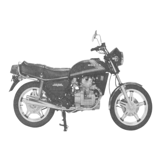 Honda CX500 1980 Shop Manual