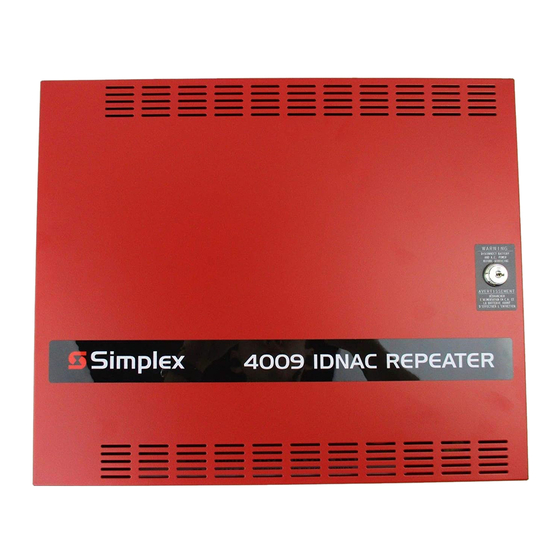 Simplex 4009 Manual