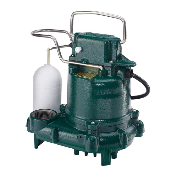Zoeller 53 Series Sump Pump Manuals