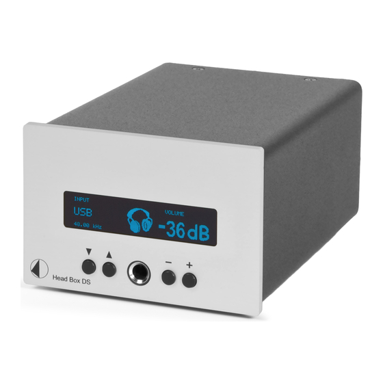 Box-Design Pro-Ject Head Box DS Instructions For Use