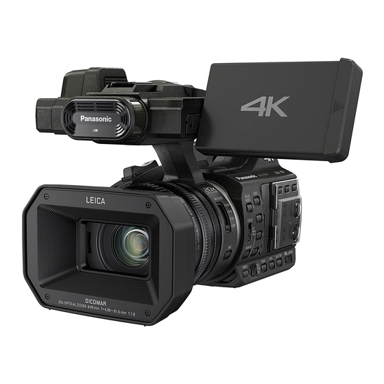 Panasonic HC-X1000 Basic Operating Instructions Manual