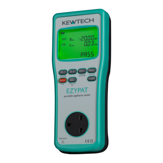 Kewtech SMARTPAT Instruction Manual