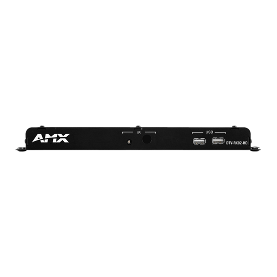 AMX DTV-RX02-HD Installation Manual