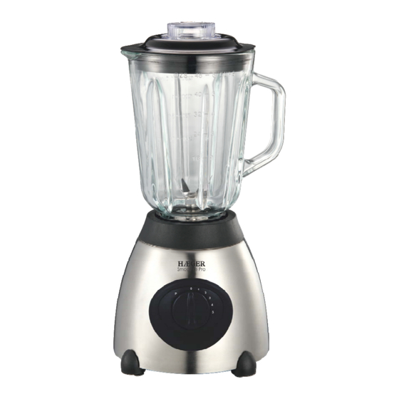 User Manuals: HAEGER Smoothie Pro LQ-600.004A Blender